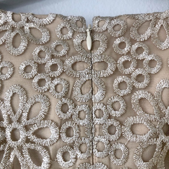 ModCloth white & ivory embroidered party dress with sash - Picture 9 of 11